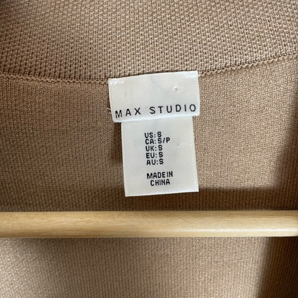 Max studio collared open cardigan size small - Picture 3 of 4